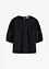 Blusa a maniche corte in misto lino, bonprix