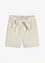 Shorts in twill con cintura da annodare, bonprix