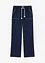 Pantaloni in leggero twill con cordoncino e cuciture a contrasto, bonprix