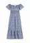 Abito midi in stile bohémien a spalle scoperte, in cotone leggero, bonprix