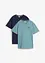T-shirt con scollo a V in puro cotone biologico (pacco da 2), bonprix
