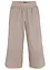 Pantaloni cropped in misto lino e cotone, bonprix