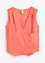 Top in puro lino con effetto a portafoglio, bonprix