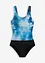 Costume intero glitterato con effetto modellante medio, bonprix