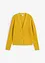 Cardigan traforato in misto lino, bonprix
