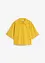 Camicia cropped in misto lino, bonprix