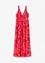 Abito lungo in mesh fantasia morbido, bonprix