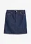Gonna di jeans low stretch, vita media, bonprix