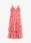 Abito midi in tulle fine con volant, bonprix