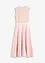 Abito midi in satin lucido con pizzo, bonprix