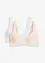 Reggiseno t-shirt non imbottito con ferretto e cotone biologico (pacco da 2), bonprix