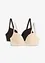 Reggiseno push-up senza ferretto con cotone (pacco da 2), bonprix