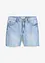 Bermuda in jeans con orli aperti, relaxed fit, bonprix