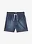 Pantaloncini di jeans con cinta elastica in cotone biologico, regular fit, bonprix