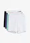 Boxer aderenti in lunghezza media con cotone biologico (pacco da 4), bonprix