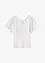 Maglia a costine con maniche corte ad aletta, bonprix