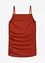 Top con spalline sottili e arricciature, bonprix