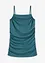 Top con spalline sottili e arricciature, bonprix
