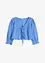 Blusa con ricamo traforato e maniche a sbuffo, bonprix