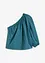 Blusa monospalla in misto lino, bonprix