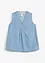 Blusa smanicata in denim, bonprix