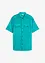 Camicia  effetto lavato a maniche corte, bonprix