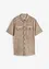 Camicia  effetto lavato a maniche corte, bonprix