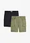 Bermuda cargo elasticizzati (pacco da 2), regular fit, bonprix