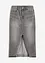Gonna di jeans con spacco, bonprix