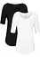 Maglia lunga in morbida viscosa (pacco da 2), bonprix
