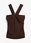 Top con scollo all'americana e fibbia decorativa martellata, bonprix