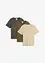 T-shirt con scollo a V (pacco da 3), bonprix