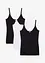 Top con spalline sottili in puro cotone (pacco da 3), bonprix