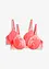Reggiseno con coppe preformate e pizzo colorato (pacco da 2), bonprix