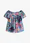 Blusa con spalle scoperte in misto viscosa leggero, bonprix