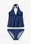 Tankini effetto denim (set 2 pezzi), bonprix