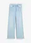 Jeans wide leg, a vita alta, bonprix