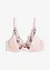 Reggiseno con coppe preformate e ricami delicati, bonprix