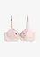 Reggiseno con coppe preformate in materiale lucido, bonprix