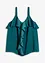 Top con spalline sottili in satin lucido, bonprix