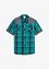 Camicia a maniche corte con inserto in denim, bonprix