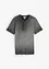 Maglia serafino a maniche corte  in puro cotone biologico effetto lavato, bonprix