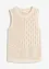 Top in maglia traforata con fili metallizzati, bonprix
