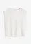 Top con inserto a coste sulla manica, bonprix
