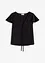 Blusa con effetto lucido e maniche a volant, bonprix