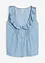 Top in jeans di cotone biologico, bonprix