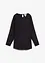 Tunica oversize in misto viscosa crinkle operato, bonprix
