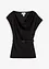 Top in crêpe strutturato con arricciatura alle spalle, bonprix