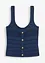 Top in maglia con effetto metallizzato, bonprix