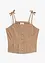 Top in misto cotone elasticizzato con spalline sottili, bonprix